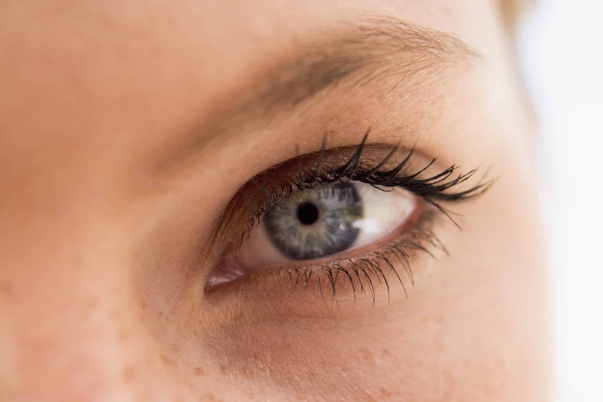 Close up of a woman's eye.